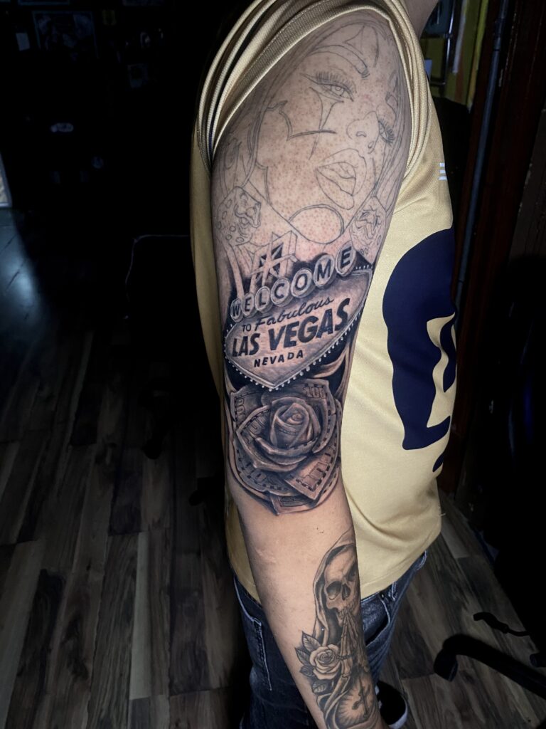 Las Vegas | Tatuaje Realista Black & Grey